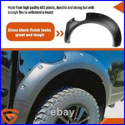 FENDER FLARES for ford FITS Oceania Ranger 2019 ARCHES Kit Matte Black screw-on