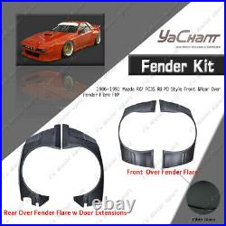 FRP Front & Rear Over Fender Flare Kit For 86-91 Mazda RX7 FC3S PD RB Style