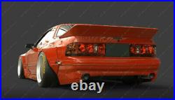 FRP Front & Rear Over Fender Flare Kit For 86-91 Mazda RX7 FC3S PD RB Style