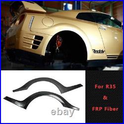 FRP Rear Fender Flares Arch Add on 2Pcs Kit For Nissan Skyline R35 GTR TS Style