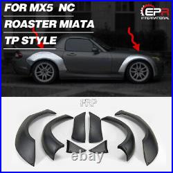 FRP TP Style Front & Rear Fender Flares 8Pcs Kit For Mazda MX5 Roaster Miata NC