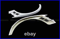 FRP Unpainted Front Wide Fender Flares Arch Kits For Mitsubishi EVO 8 9