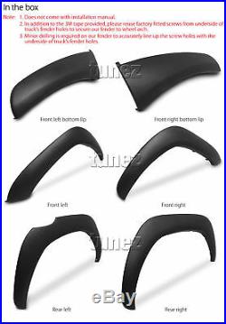 Fender Flare Kit Black For Toyota Hilux 2015-ON GUN1 Flares TRD Wheel Arch KT