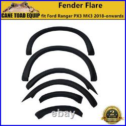 Fender Flare Kit Slim Matte Black Guard Sensor Hole Fits Ford Ranger PX3 MK3 201