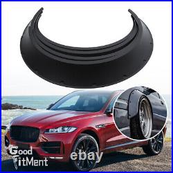 Fender Flares Extra Wide Body Wheel Arches Kit Black Mudguards For Jaguar F-Pace