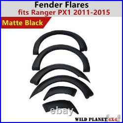Fender Flares Kit Matte Black fits Ford Ranger PX1 MK1 2011-2015 OEM Guard Trim