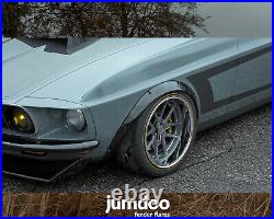 Fender Flares for Ford Mustang 1965-1973 body kit wheel arch ABS 2.0+3.5 4pcs