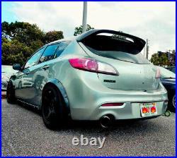 Fender flares for Mazda 3 wide body kit JDM Arch Extensions 2.0 50mm 4pcs KL