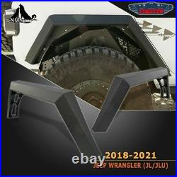 Fit 2019-2021 Jeep Wrangler JL/JLU PAIR Heavy Duty Steel Rear Fender Flares Kit