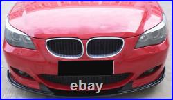Fit for BMW E60 M5 05-09 Front Bumper Lip Spoiler Body Kit Carbon Fiber Trim