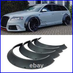 Flexible Fender Flares Extra Wide Wheel Arches Body Kit For Audi A6 C6 C7 Avant