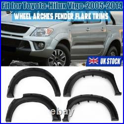 For 2005-14 Toyota Hilux Vigo Black Wide Wheel Arches Fender Flares Body Kit