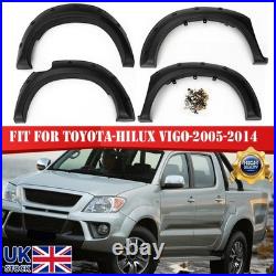 For 2005-14 Toyota Hilux Vigo Black Wide Wheel Arches Fender Flares Body Kit