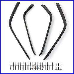 For 2007-2017 Jeep Wrangler JK Front & Rear Fender Flares Extensions Kit 4PCS