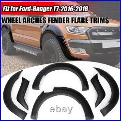 For 2016-2018 Ford Ranger T7 Black Wide Wheel Arches Fender Flares Body Kits UK