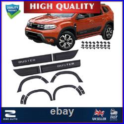 For Dacia Duster 2018-2023 Fender Flares & Door Moulding Full Kit Wheel Arches