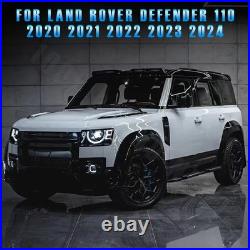 For Defender 110 L663 2020+ Gloss Black Wide Wheel Arches Fender Flare Trims Kit