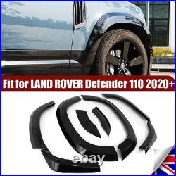 For Defender 110 L663 2020+ Gloss Black Wide Wheel Arches Fender Flare Trims Kit