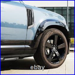 For Defender 110 L663 2020+ Gloss Black Wide Wheel Arches Fender Flare Trims Kit