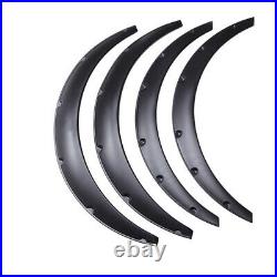 For E36 E46 328 325 323 4PCS Car Fender Flares Wheel Arch Wide Body Kit Black
