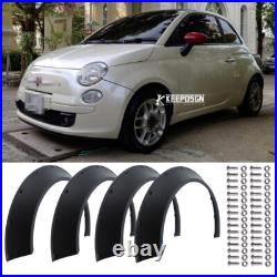 For Fiat Abarth 500 Fender Flares Extra Wide Extension Body Kit 4.5 Wheel Arch