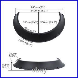 For Ford Fiesta Fender Flares Extra Wide Body Kit Flexible Wheel Arch Protector