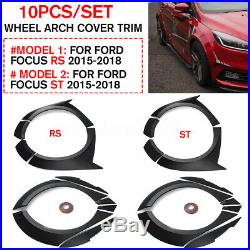 For Ford Focus RS ST 2015-2018 Primer Fender Flare Kit Wheel Arch Cover Trim 10X
