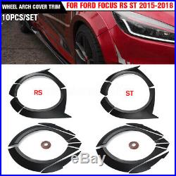 For Ford Focus RS ST 2015-2018 Primer Fender Flare Kit Wheel Arch Cover Trim 10X