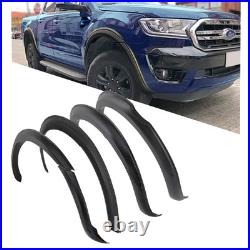 For Ford Ranger 2016-2018 4doors Wheel Arches Fender Flares Kit Matte Black