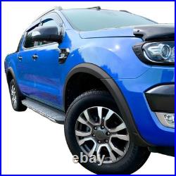 For Ford Ranger 2016-2018 4doors Wheel Arches Fender Flares Kit Matte Black