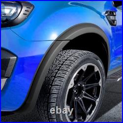 For Ford Ranger 2016-2018 4doors Wheel Arches Fender Flares Kit Matte Black