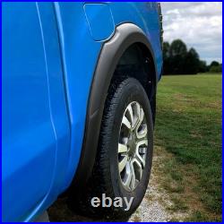 For Ford Ranger 2016-2018 4doors Wheel Arches Fender Flares Kit Matte Black