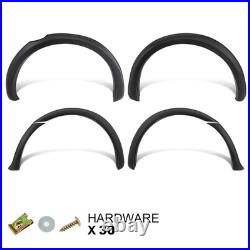For Ford Ranger 2016-2018 4doors Wheel Arches Fender Flares Kit Matte Black