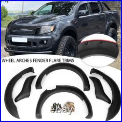 For Ford Ranger T6 MK5 2012-2015 Wide Wheel Arch Fender Flares Kit Bolt-on Look