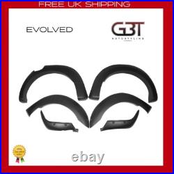 For Ford Ranger T7 Wheel Arch Kit Smooth Black With Holes Fender Flares 16-18