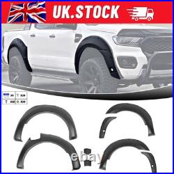 For Ford Ranger T8 2019-2022 6x Wide Wheel Arches Fender Flares Body Kit Black B