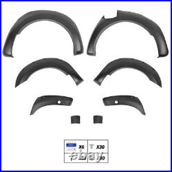 For Ford Ranger T8 2019-2022 6x Wide Wheel Arches Fender Flares Body Kit Black B