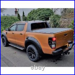 For Ford Ranger T8 Black Wide Wheel Arches Fender Flares Body Kit 6Pcs 2019-2022