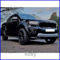 For Ford Ranger T8 Black Wide Wheel Arches Fender Flares Body Kit 6Pcs 2019-2022