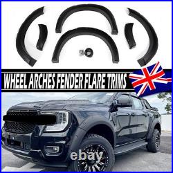 For Ford Ranger T9 2023+ Wide Body Wheel Arches Fender Flares Kit Riveted Style