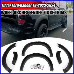 For Ford Ranger T9 2023+ Wide Body Wheel Arches Fender Flares Kit Riveted Style