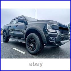 For Ford Ranger T9 2023+ Wide Body Wheel Arches Fender Flares Kit Riveted Style
