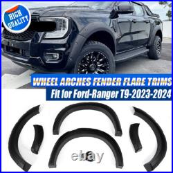 For Ford Ranger T9 23-25 Black Wide Wheel Arches Fender Flares Body Kit 6Pcs UK