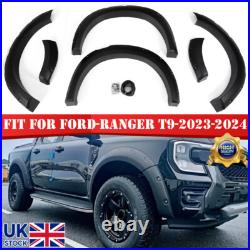 For Ford Ranger T9 23-25 Black Wide Wheel Arches Fender Flares Body Kit 6Pcs UK
