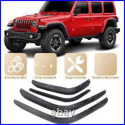 For Jeep Wrangler JL 2018+ Front&Rear Fender Flares Extensions Mudguard Kit- L&R