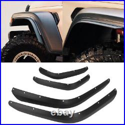 For Jeep Wrangler JL 2018+ Front&Rear Fender Flares Extensions Mudguard Kit- L&R