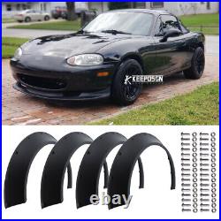 For Mazda MX5 Miata MK3 4.5 Fender Flares Extra Wide Body Kit Wheel Arches