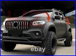 For Mercedes X-class Wide Body Wheel Arches Fender Flares Kit Matte Black 2017
