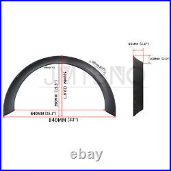 For Mini Cooper R57 R58 Flexible Fender Flares Wheel Arch Extra Wide Body Kit