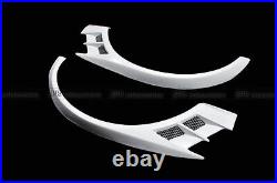 For Mitsubishi EVO 8 9 Front Fender Flares Arch Wide body kit FRP Unpainted Trim